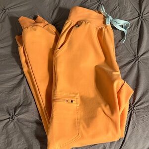 Women’s  Orange Jogger Pants scrub